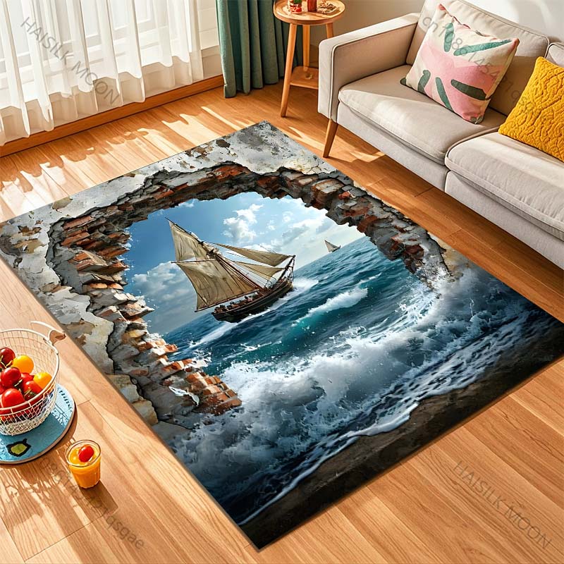 1 adet yelkenli gemi kırık duv - Commercial Wall Printing Machine incelemesi ve fiyatı