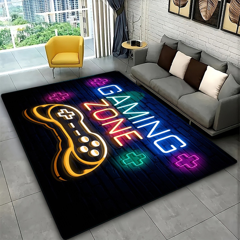 Neon Mor Mavi Oyun Alanı Grafi - Commercial Wall Printing Machine incelemesi ve fiyatı