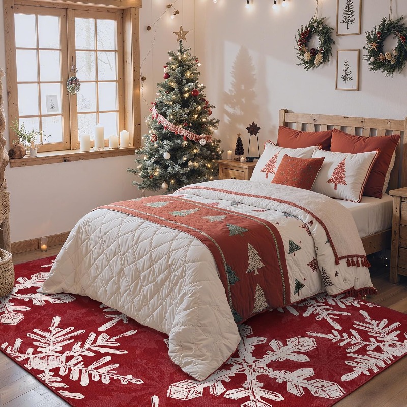 Noel Temalı Dikdörtgen Halı Ka - Printing On Commercial incelemesi ve fiyatı