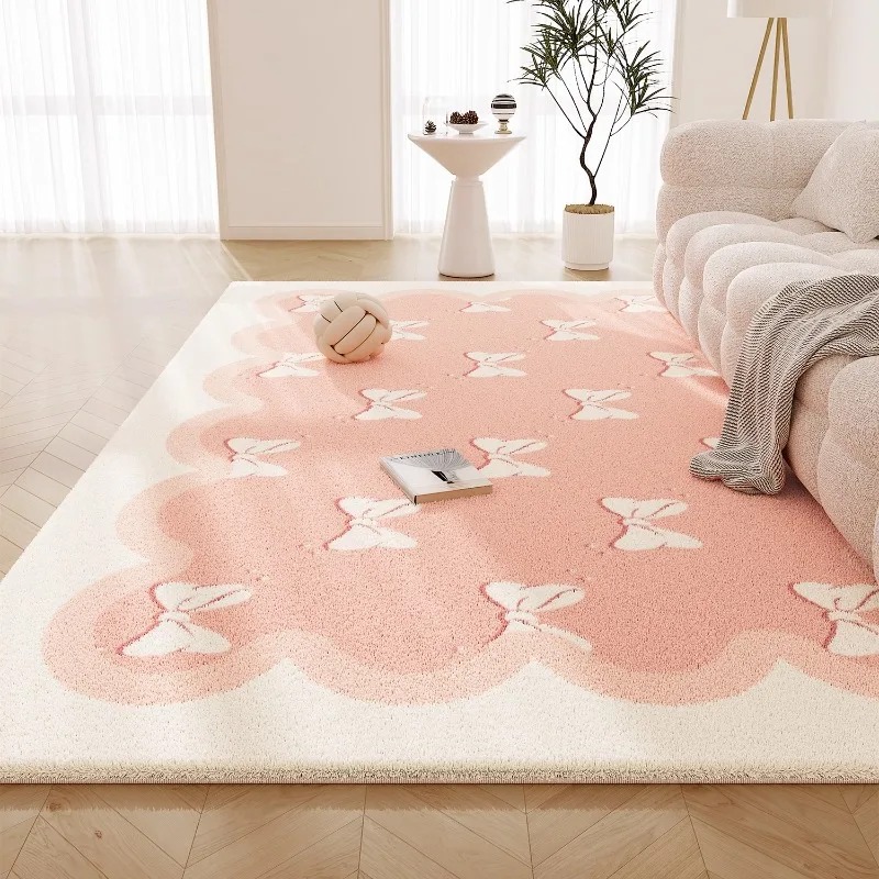 Tatlı Pembe Oturma Odası Halıs - Printing On Commercial incelemesi ve fiyatı